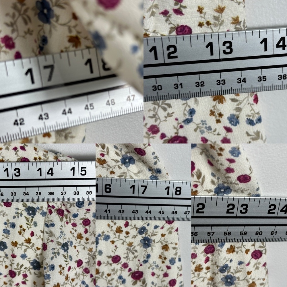 Sezane Ophelia Dress Midi Prairie Size 34 French US 2 Bow Front Fairy Bohemian - Picture 15 of 16